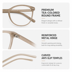 Dianna | Women Magnetic Clip-on Prescription Eyeglasses Sunglasses