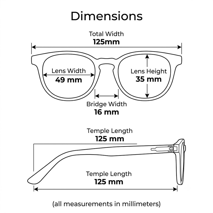 Sparrow |Youth Flexible Rectangle Screwless Glasses - Monoflex