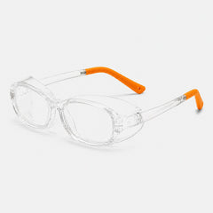 Black kids moisture chamber and allergy safety goggles with protective clear side shields, anti-fog lenses, and protect little eyes from pollen, dust, wind, and everyday irritants.
