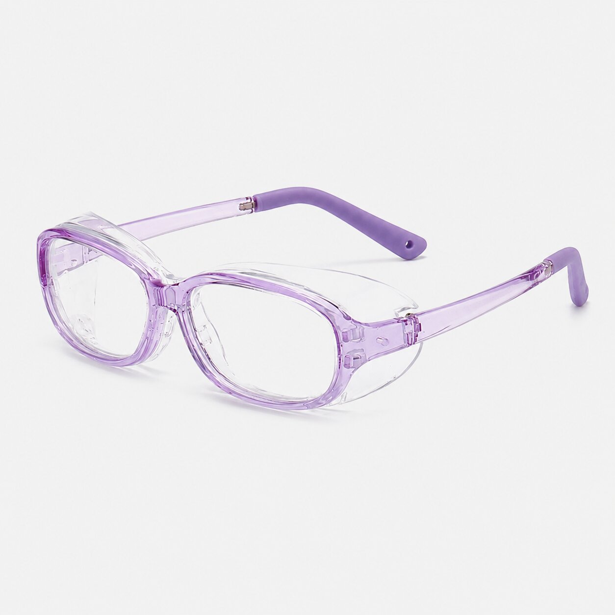 Black kids moisture chamber and allergy safety goggles with protective clear side shields, anti-fog lenses, and protect little eyes from pollen, dust, wind, and everyday irritants.
