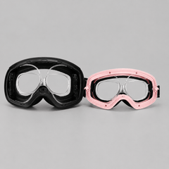 Clear universal prescription ski goggle insert adapter for kids sports goggles, shatterproof optical frame for youth snowboarding and skiing.