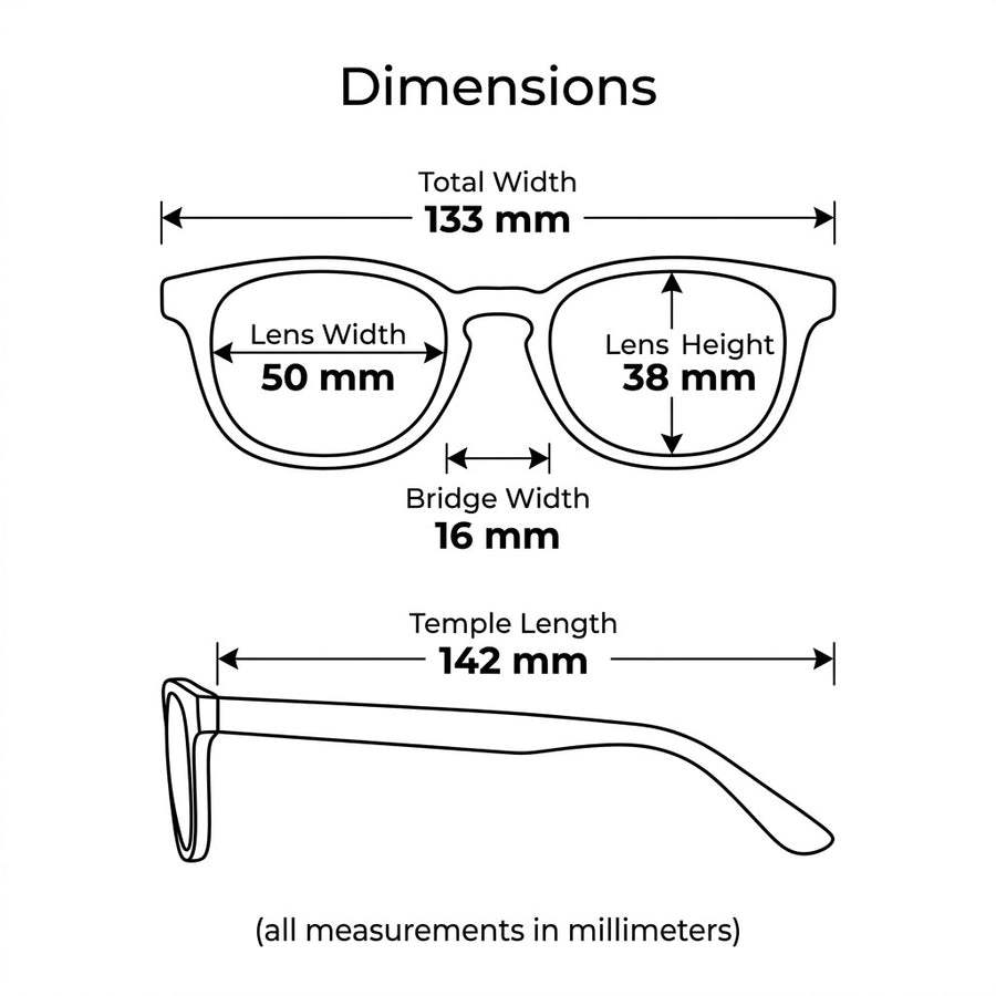 Swallow | Youth Black Rectangle Glasses with Strap - PureFlex